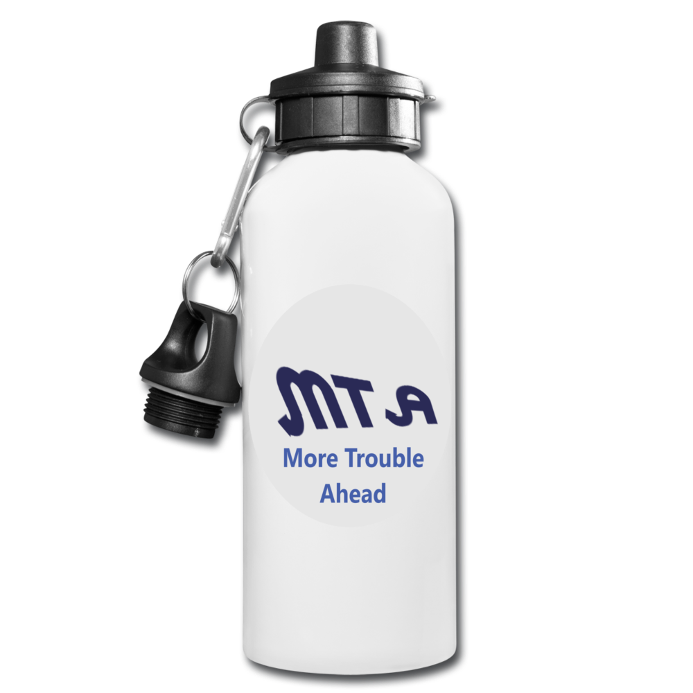 New York City Subway train funny Logo parody Water Bottle - white