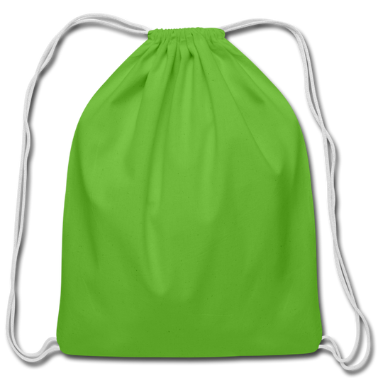 Customizable Cotton Drawstring Bag add your own photos, images, designs, quotes, texts and more - clover