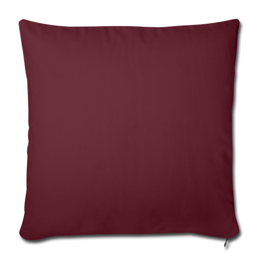 Customizable Throw Pillow Cover 18” x 18” add your own photos, images, designs, quotes, texts and more - burgundy