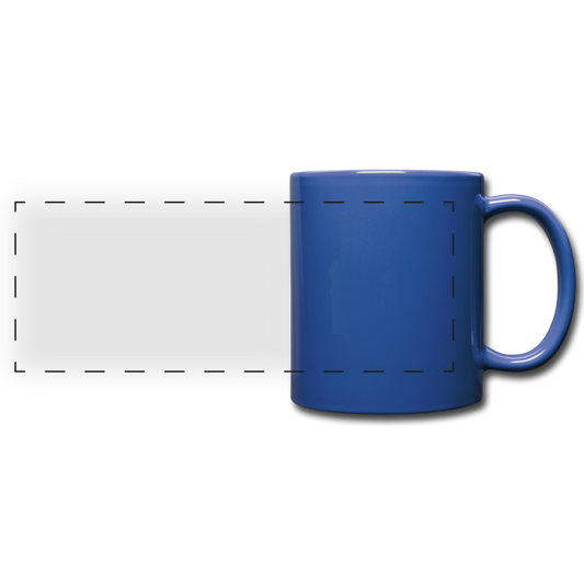 Customizable Full Color Panoramic Mug add your own photos, images, designs, quotes, texts and more - royal blue