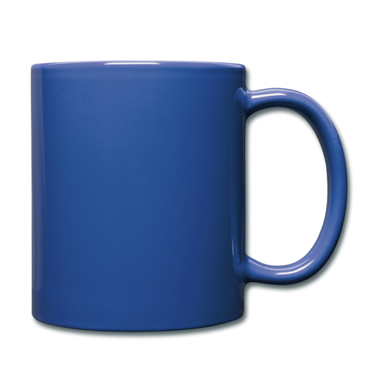Customizable Full Color Mug add your own photos, images, designs, quotes, texts and more - royal blue