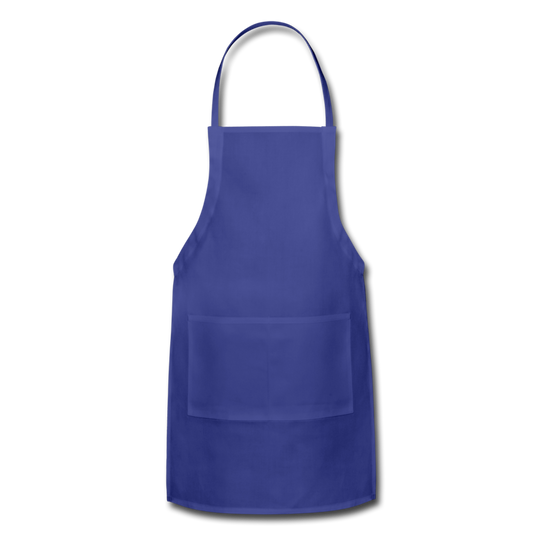 Customizable Adjustable Apron add your own photos, images, designs, quotes, texts and more - royal blue