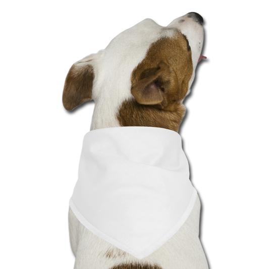 Customizable Dog Bandanna add your own photos, images, designs, quotes, texts and more - white