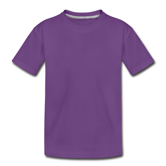 Customizable Toddler Premium T-Shirt add your own photos, images, designs, quotes, texts and more - purple