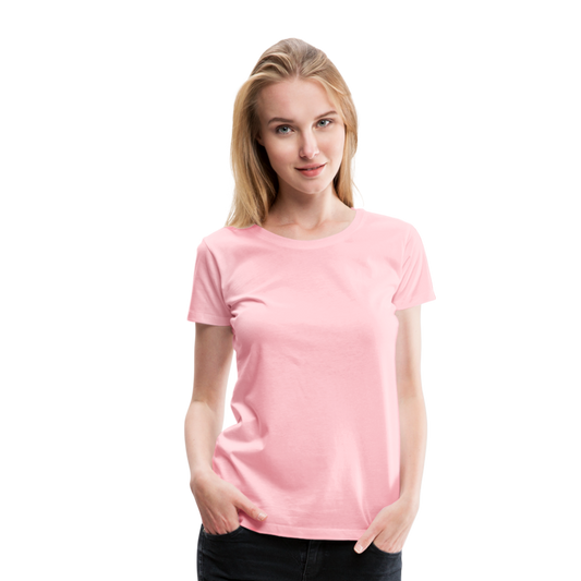 Customizable Women’s Premium T-Shirt add your own photos, images, designs, quotes, texts and more - pink