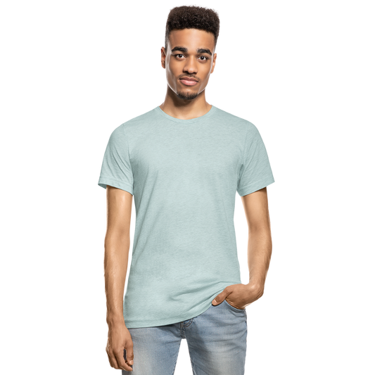 Customizable Unisex Heather Prism T-Shirt add your own photos, images, designs, quotes, texts and more - heather prism ice blue