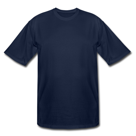Customizable Men's Tall T-Shirt add your own photos, images, designs, quotes, texts and more - navy