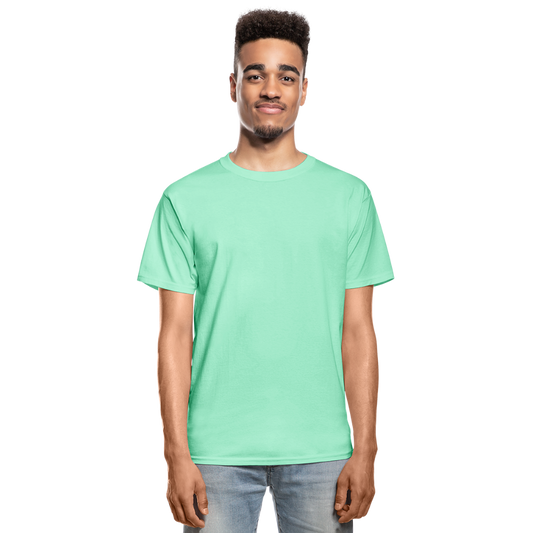 Customizable Hanes Adult Tagless T-Shirt add your own photos, images, designs, quotes, texts and more - deep mint