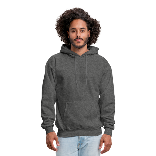 Customizable Men's Hoodie add your own photos, images, designs, quotes, texts and more - charcoal gray