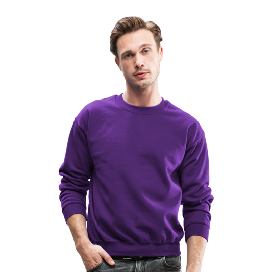 Customizable Crewneck Sweatshirt add your own photos, images, designs, quotes, texts and more - purple