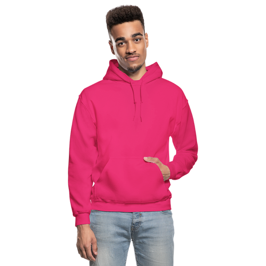 Customizable Gildan Heavy Blend Adult Hoodie add your own photos, images, designs, quotes, texts and more - fuchsia