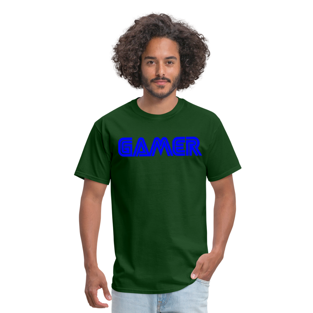 Gamer Word Text Art Unisex Classic T-Shirt - forest green