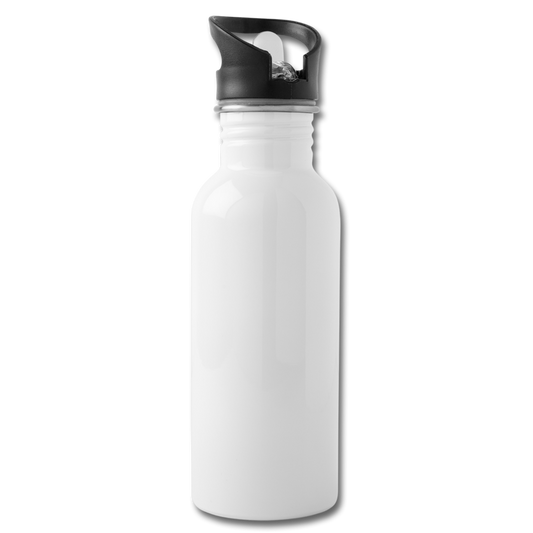 Customizable Water Bottle add your own photo, images, designs, quotes and more - white