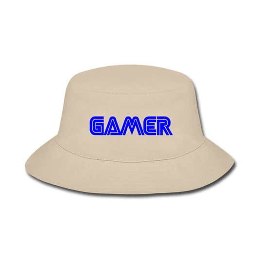 Gamer Word Text Art Bucket Hat - cream