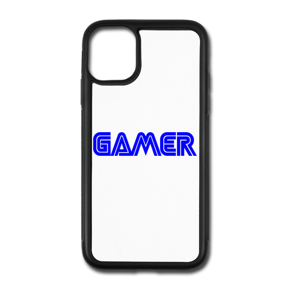 Gamer Word Text Art iPhone 11 Case - white/black