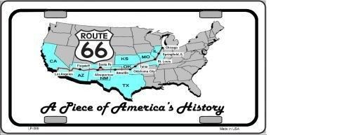 A PIECE OF HISTORY NOVELTY METAL LICENSE PLATE