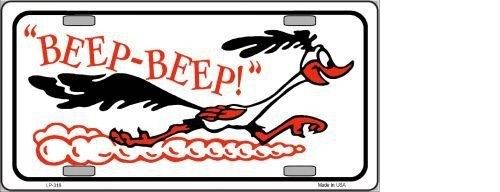 BEEP BEEP ROADRUNNER METAL NOVELTY LICENSE PLATE