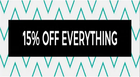 15% Off Everything Memorial Day Sale!