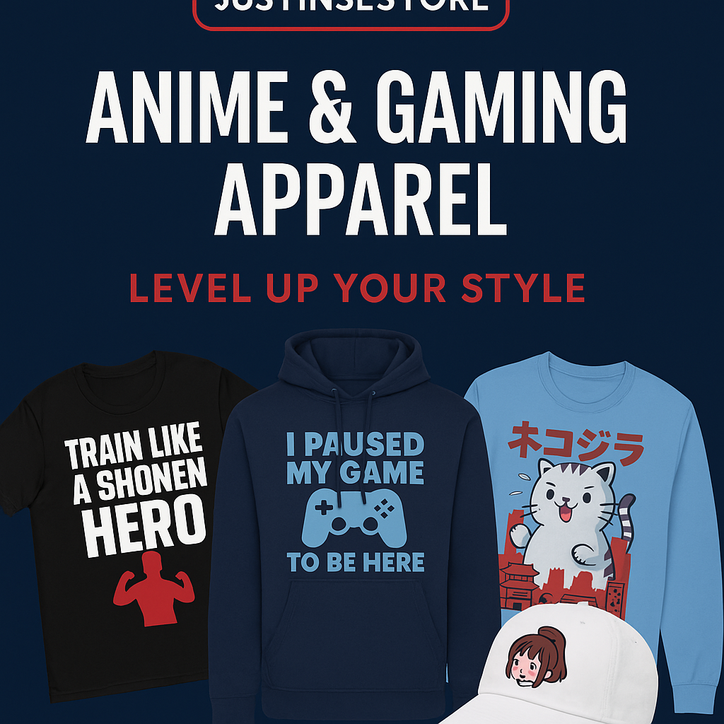 Level Up Your Look: Best Anime & Gaming Apparel | Justinsestore
