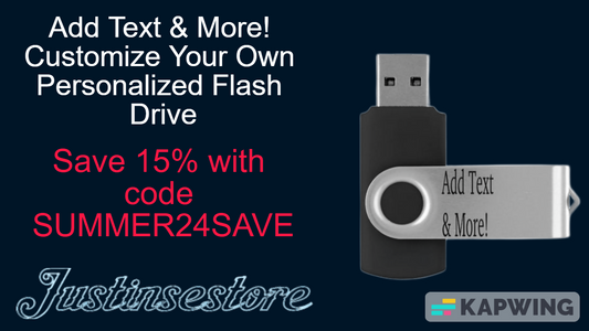 Add Text & More! Customize Your Own Personalized Flash Drive