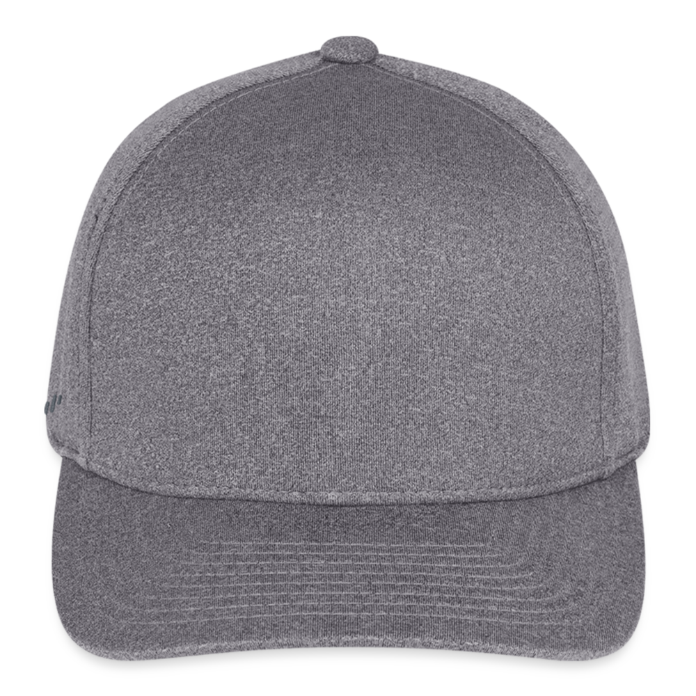 Customizable Flexfit Melange Baseball Cap ADD YOUR OWN PHOTO, IMAGES, DESIGNS, QUOTES AND MORE - light heather gray