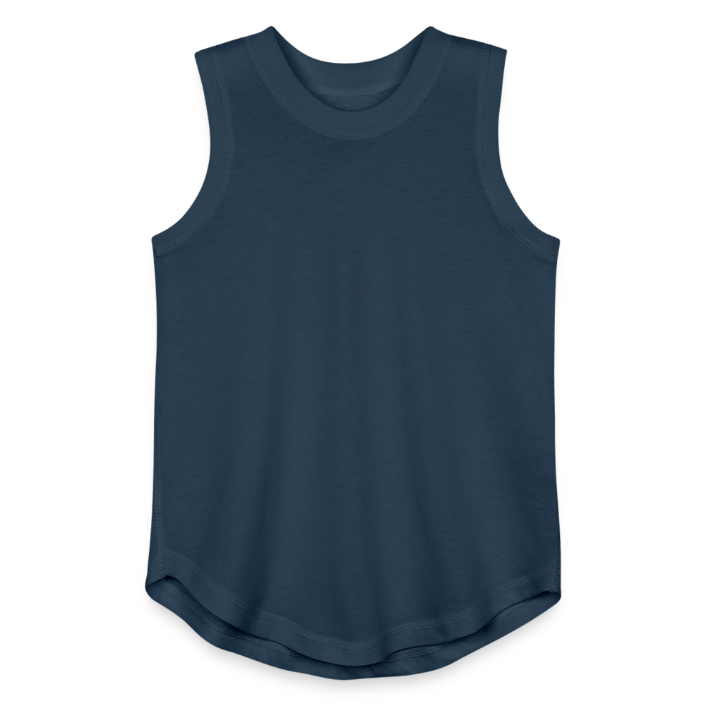 Customizable Youth Girls Relaxed Tank Top ADD YOUR OWN PHOTO, IMAGES, DESIGNS, QUOTES AND MORE - denim