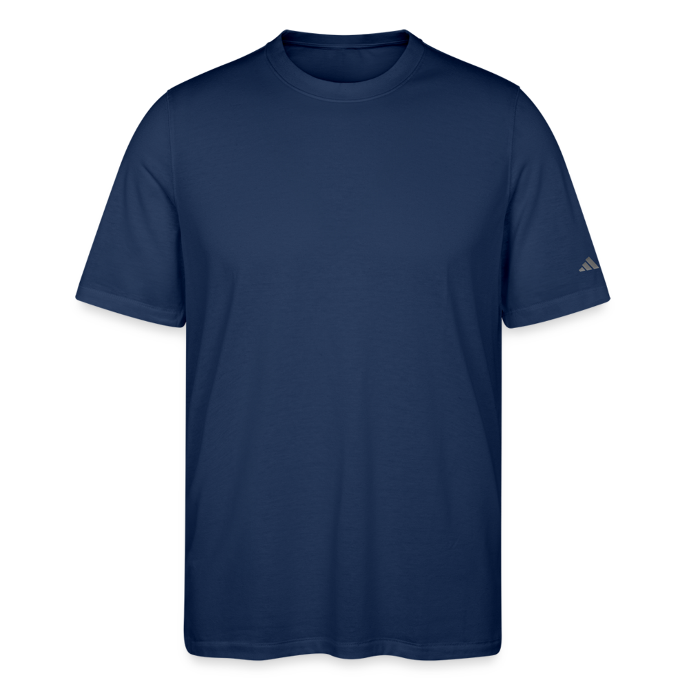 Customizable Adidas Men's Blended T-shirt ADD YOUR OWN PHOTO, IMAGES, DESIGNS, QUOTES AND MORE - navy