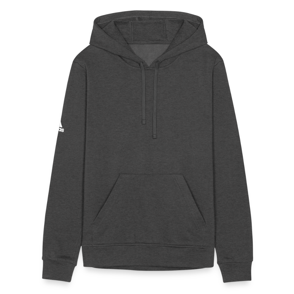 Customizable Adidas Unisex Fleece Hoodie ADD YOUR OWN PHOTO, IMAGES, DESIGNS, QUOTES AND MORE - charcoal grey