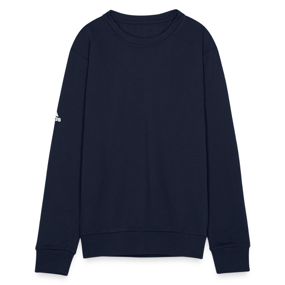 Customizable Adidas Unisex Fleece Crewneck Sweatshirt ADD YOUR OWN PHOTO, IMAGES, DESIGNS, QUOTES AND MORE - french navy