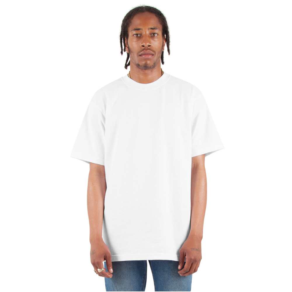 Customizable Unisex Oversized Heavyweight T-Shirt ADD YOUR OWN PHOTO, IMAGES, DESIGNS, QUOTES AND MORE - white