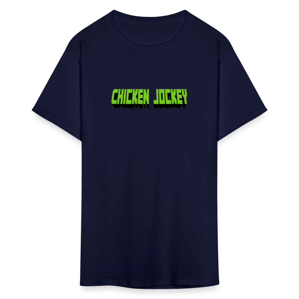 Chicken Jockey Green Unisex Classic T-Shirt - navy