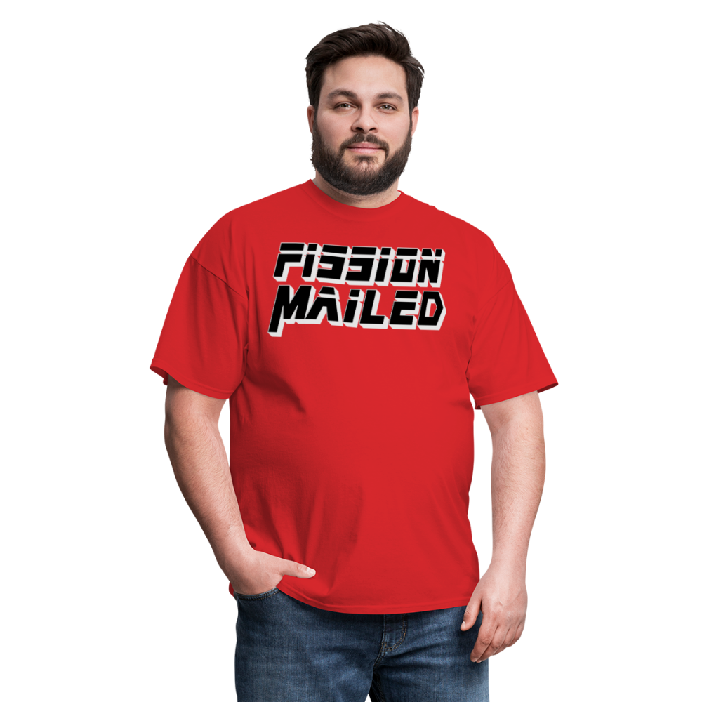 Fission Mailed Black & Gray Shadow Funny Videogame Quote & Meme Unisex Classic T-Shirt - red