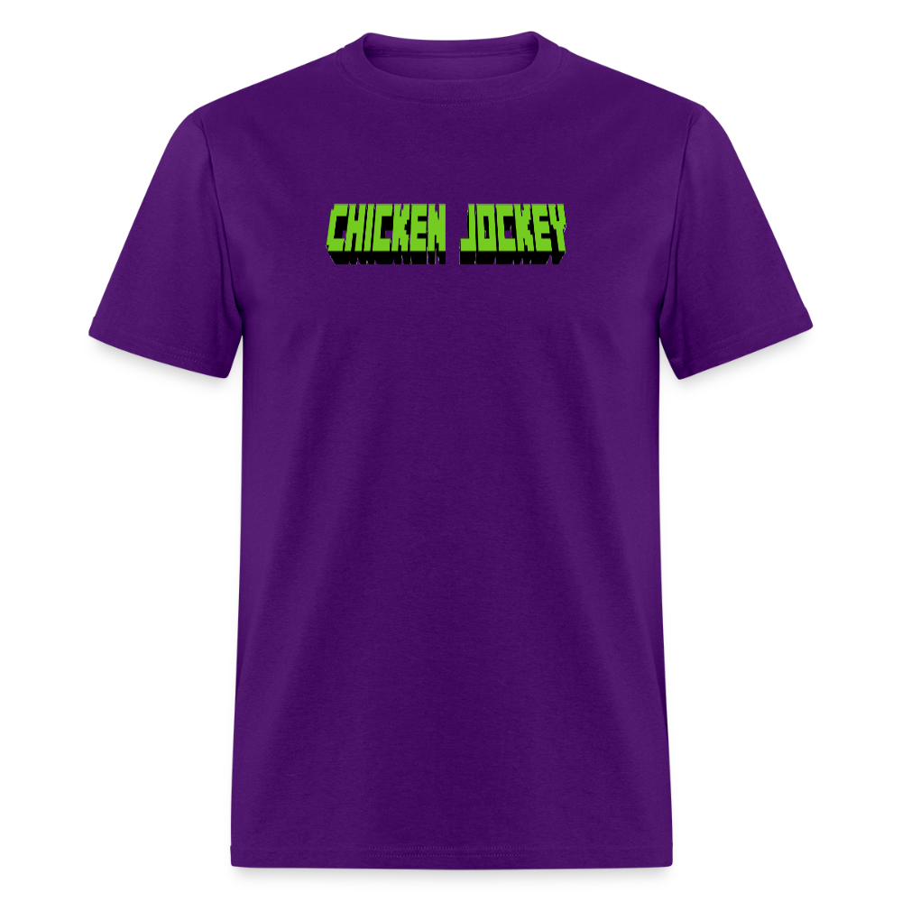 Chicken Jockey Green Unisex Classic T-Shirt - purple
