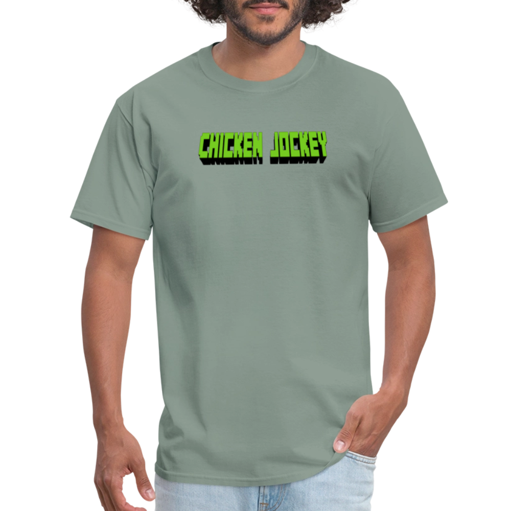 Chicken Jockey Green Unisex Classic T-Shirt - sage