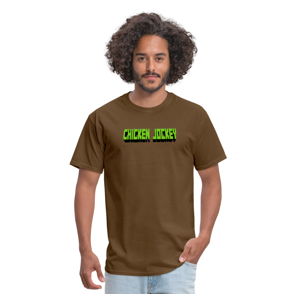 Chicken Jockey Green Unisex Classic T-Shirt - brown