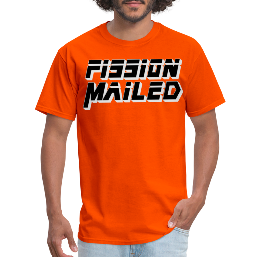 Fission Mailed Black & Gray Shadow Funny Videogame Quote & Meme Unisex Classic T-Shirt - orange