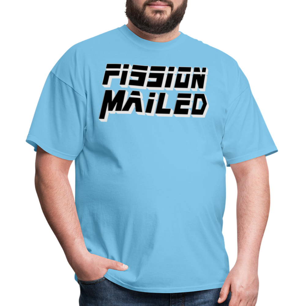 Fission Mailed Black & Gray Shadow Funny Videogame Quote & Meme Unisex Classic T-Shirt - aquatic blue