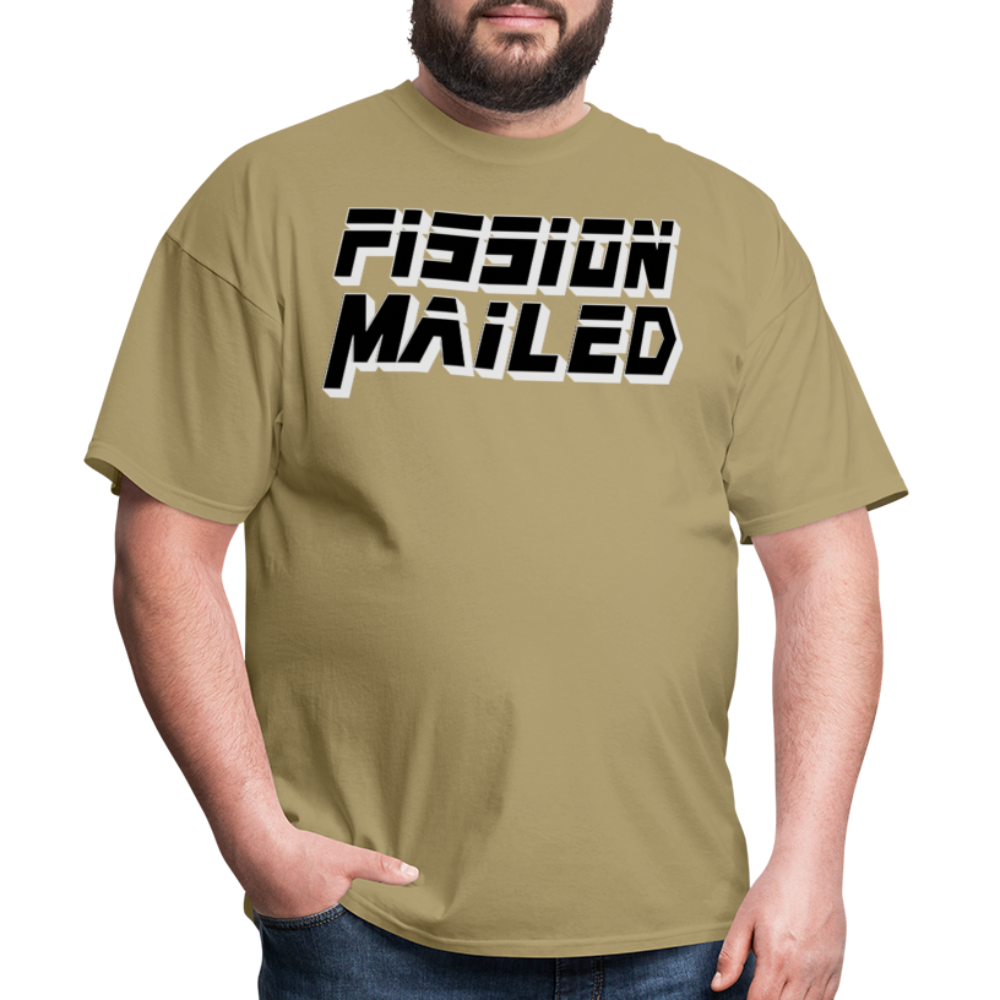 Fission Mailed Black & Gray Shadow Funny Videogame Quote & Meme Unisex Classic T-Shirt - khaki