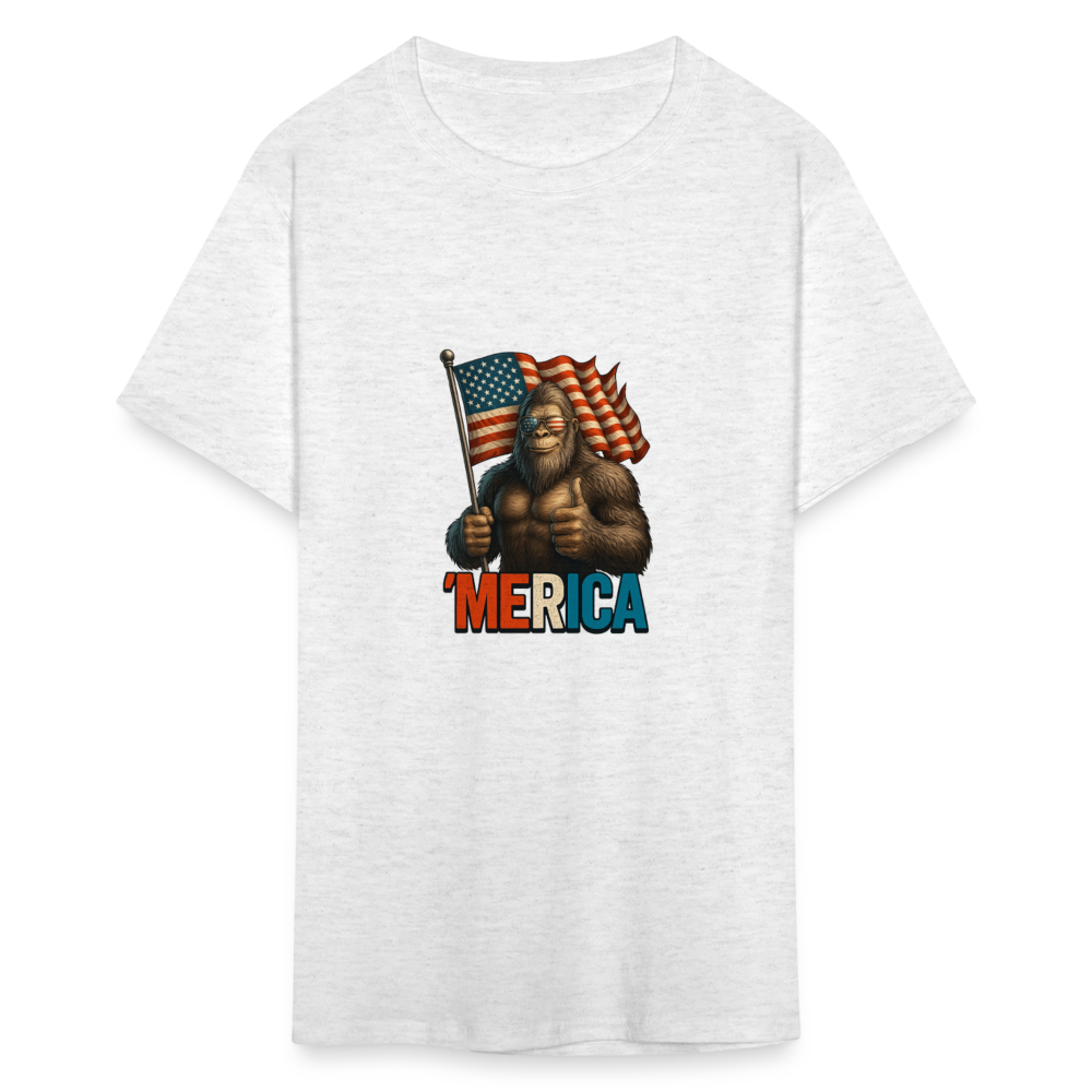Thumbs Up Merica Big Foot 4th of July Funny and Patriotic Unisex Classic T-Shirt - light heather gray