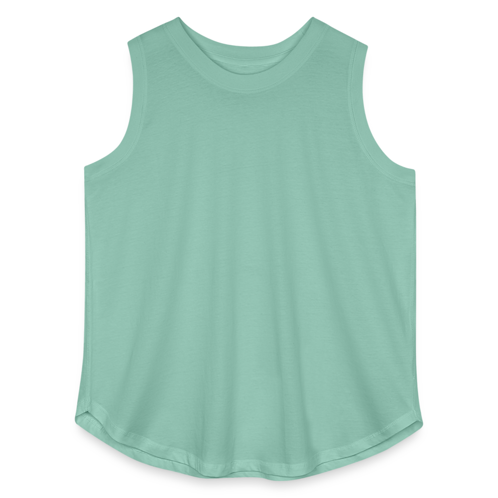 Customizable Women's Curvy Relaxed Tank Top ADD YOUR OWN PHOTO, IMAGES, DESIGNS, QUOTES AND MORE - saltwater