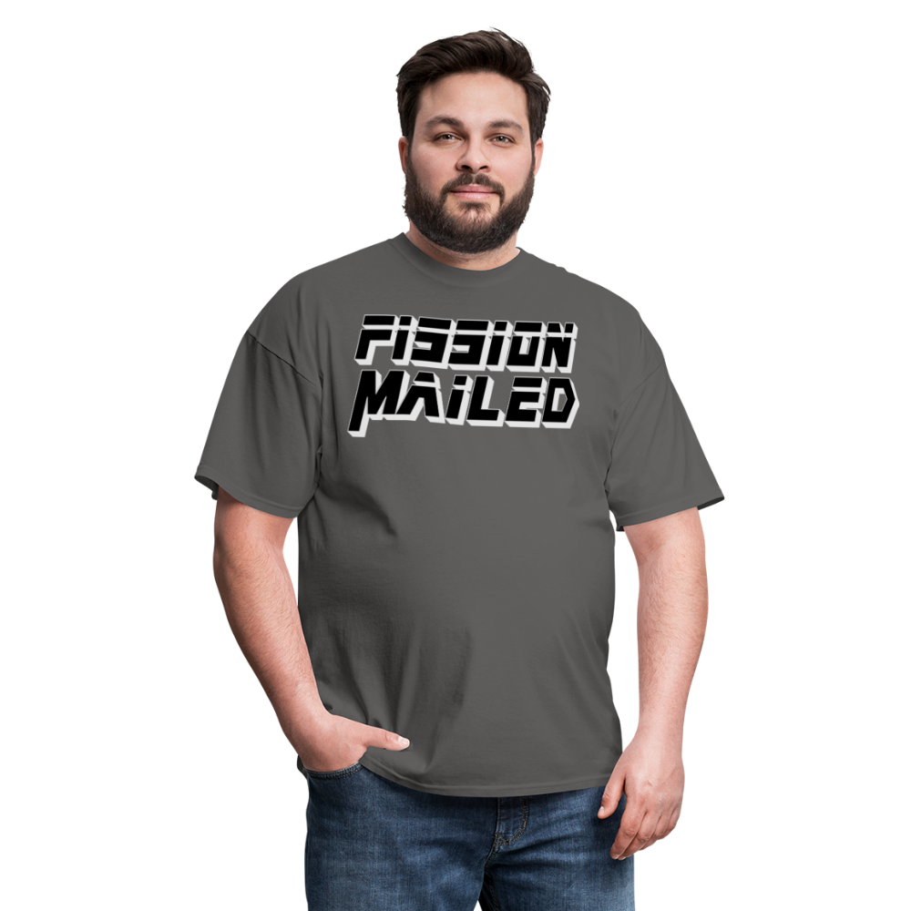 Fission Mailed Black & Gray Shadow Funny Videogame Quote & Meme Unisex Classic T-Shirt - charcoal