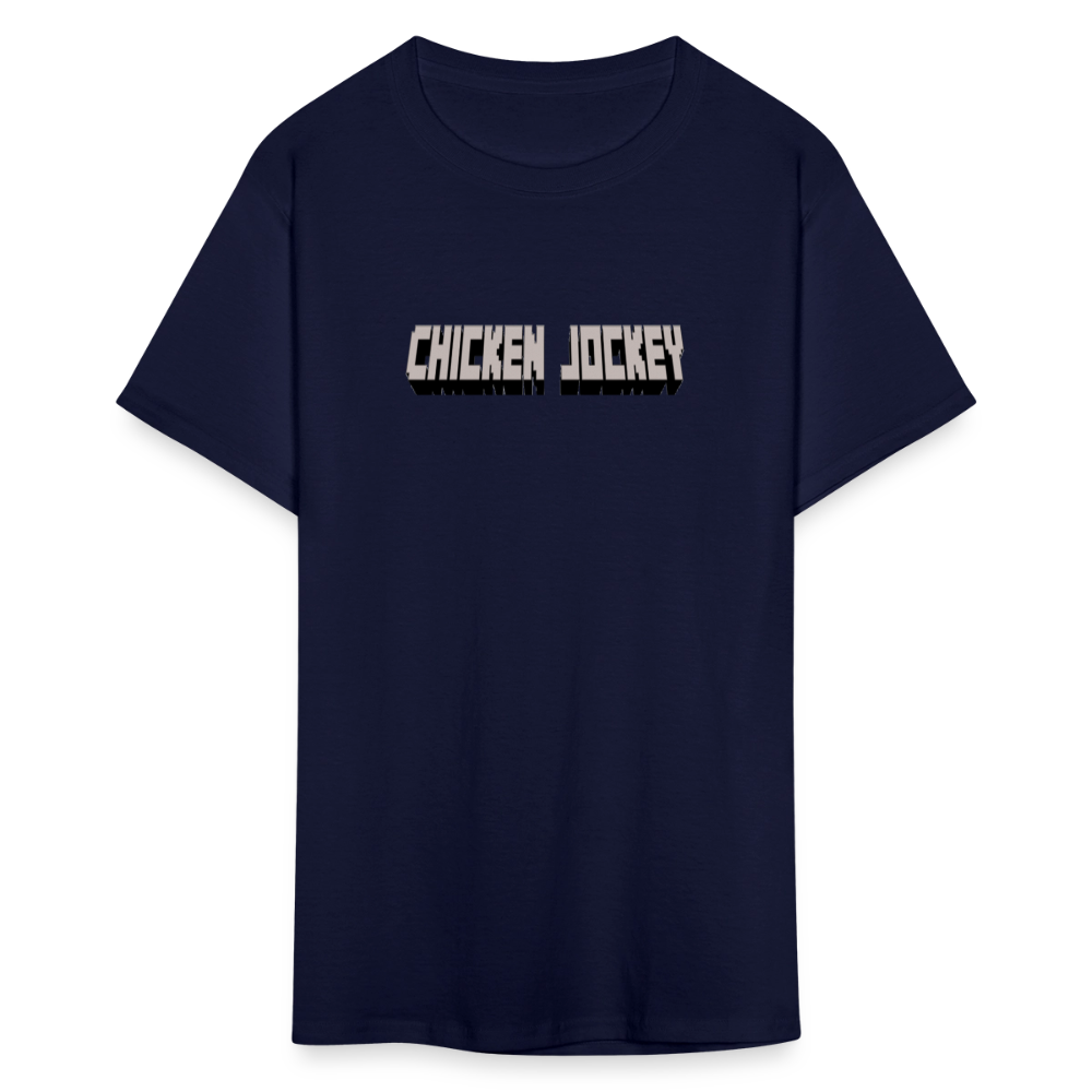Chicken Jockey Gray Unisex Classic T-Shirt - navy