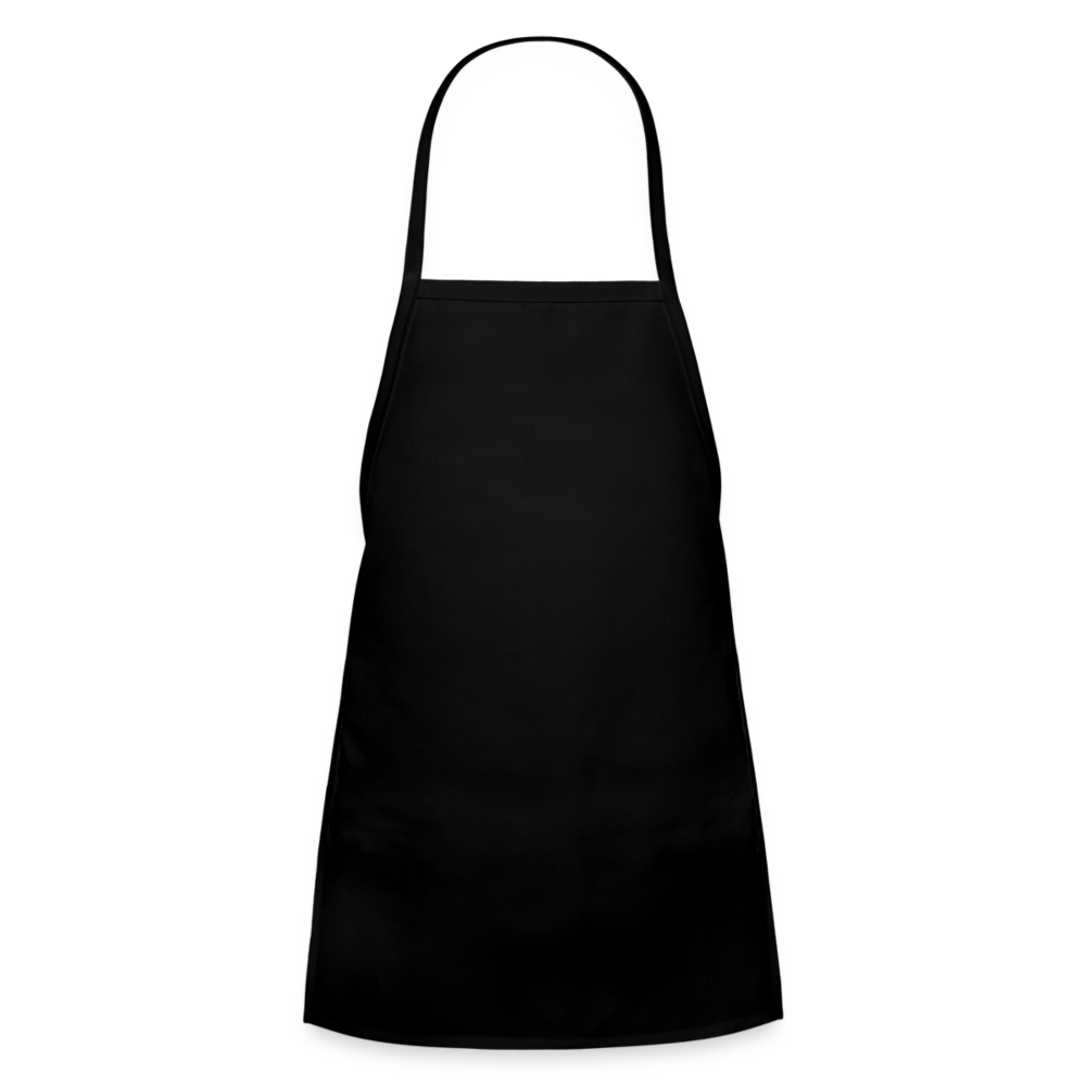 Customizable Kids' Apron ADD YOUR OWN PHOTO, IMAGES, DESIGNS, QUOTES AND MORE - black