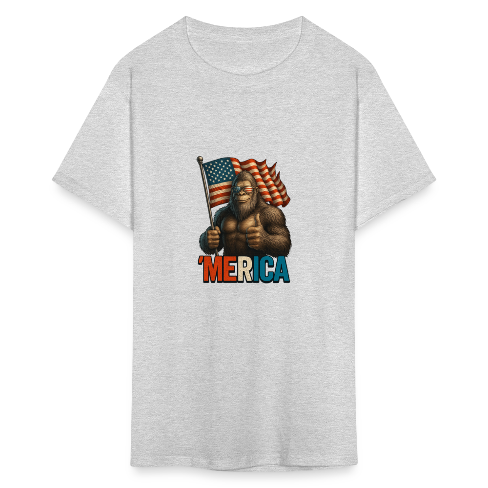 Thumbs Up Merica Big Foot 4th of July Funny and Patriotic Unisex Classic T-Shirt - heather gray