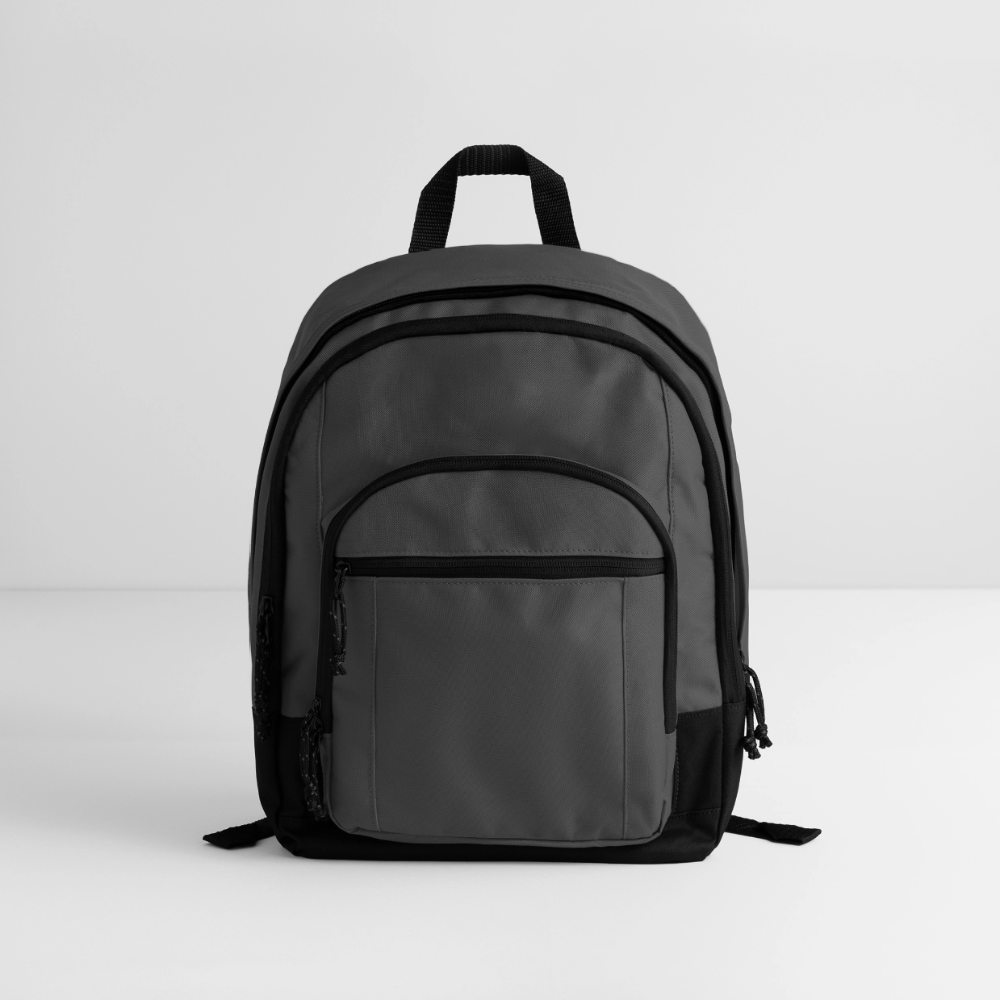 Customizable Basic Backpack ADD YOUR OWN PHOTO, IMAGES, DESIGNS, QUOTES AND MORE - charcoal grey