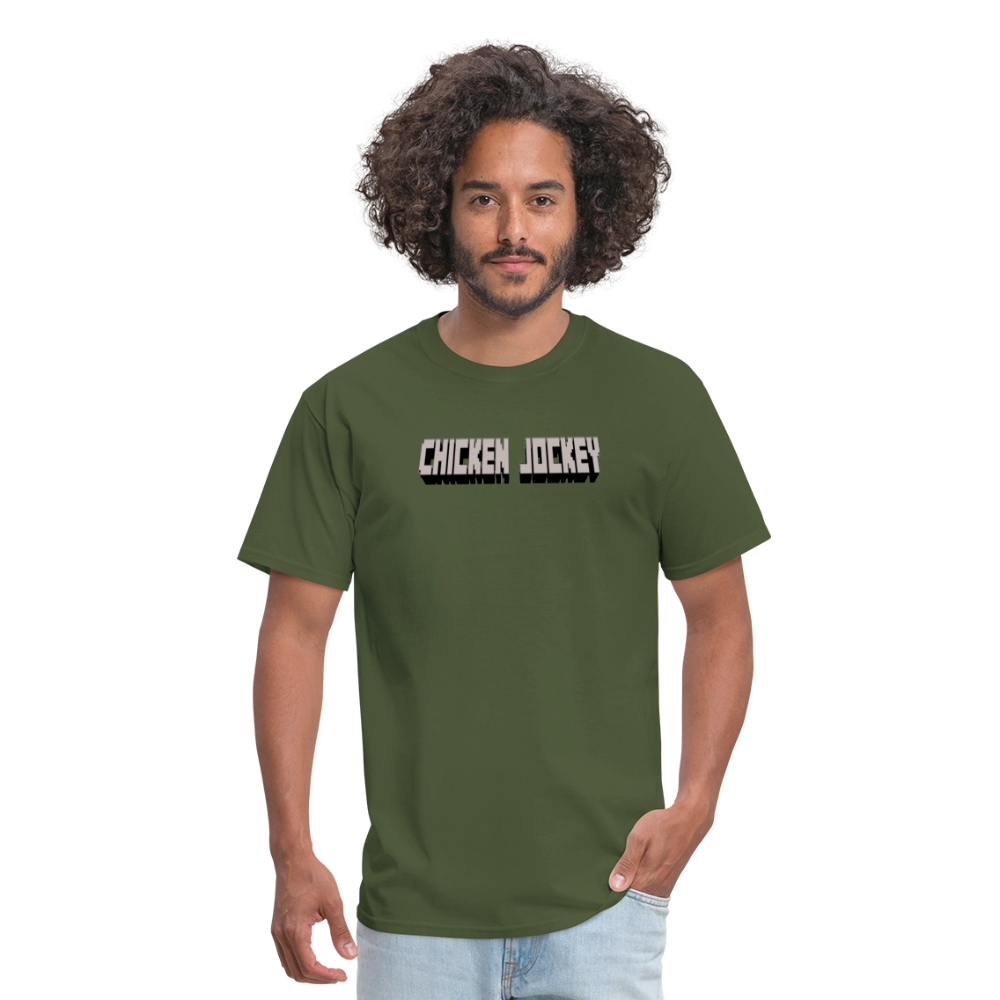 Chicken Jockey Gray Unisex Classic T-Shirt - military green