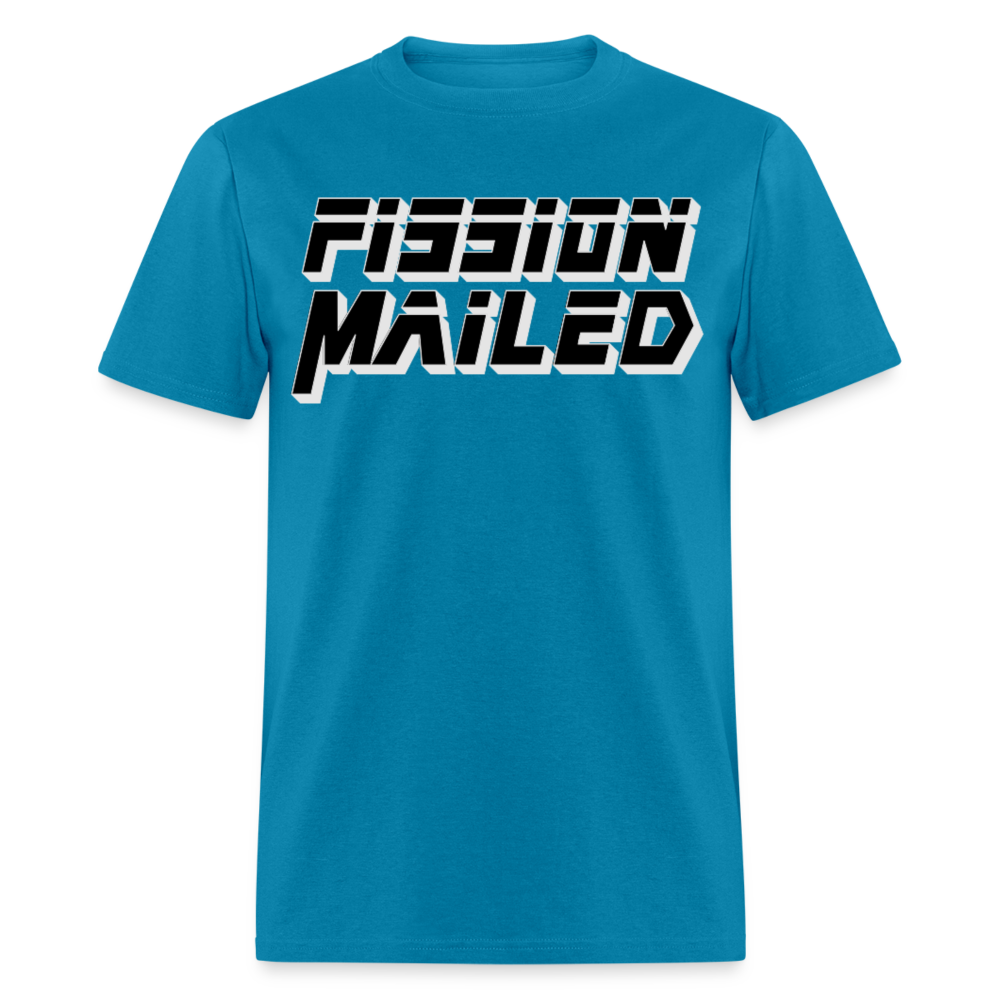 Fission Mailed Black & Gray Shadow Funny Videogame Quote & Meme Unisex Classic T-Shirt - turquoise