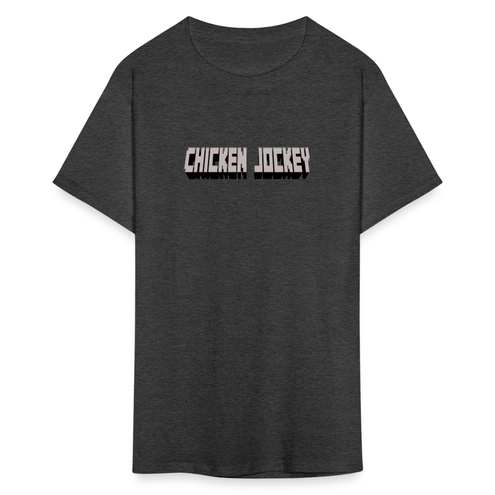 Chicken Jockey Gray Unisex Classic T-Shirt - heather black
