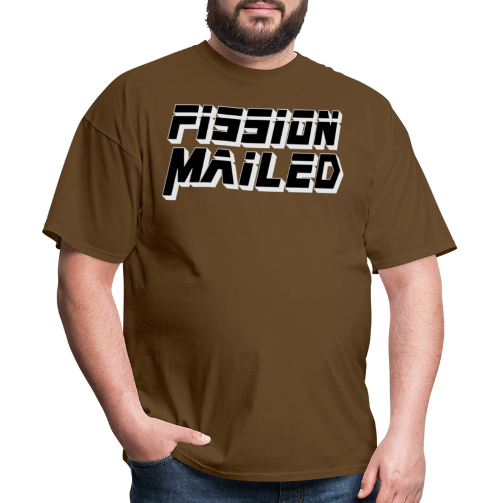 Fission Mailed Black & Gray Shadow Funny Videogame Quote & Meme Unisex Classic T-Shirt - brown