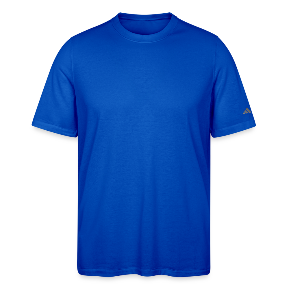 Customizable Adidas Men's Blended T-shirt ADD YOUR OWN PHOTO, IMAGES, DESIGNS, QUOTES AND MORE - royal blue